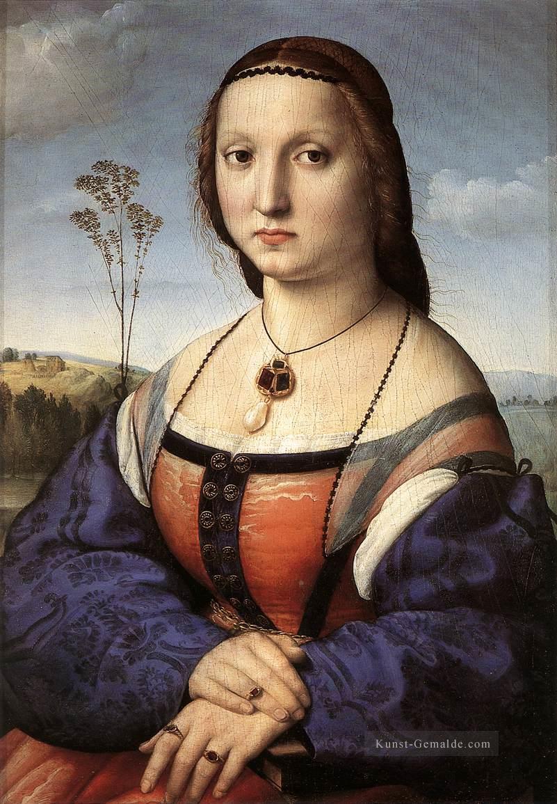 Porträt von Maddalena Doni Renaissance Meister Raphael Ölgemälde
